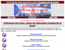 Tablet Screenshot of cirugiamano.net